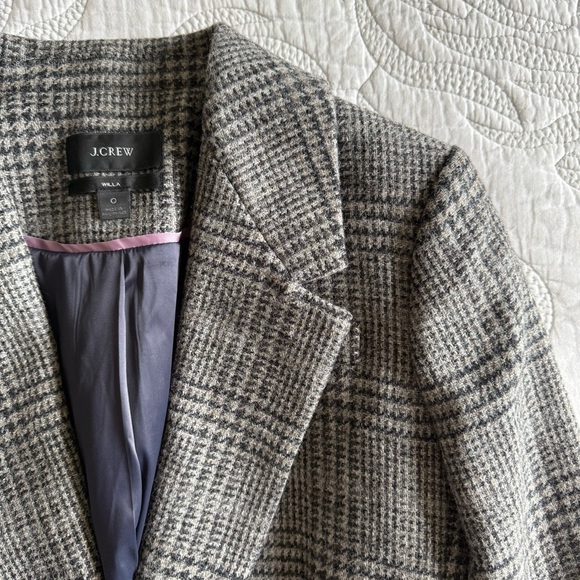 J. Crew - Willa Blazer in Houndstooth Wool - Gray Multi - Picture 6 of 14